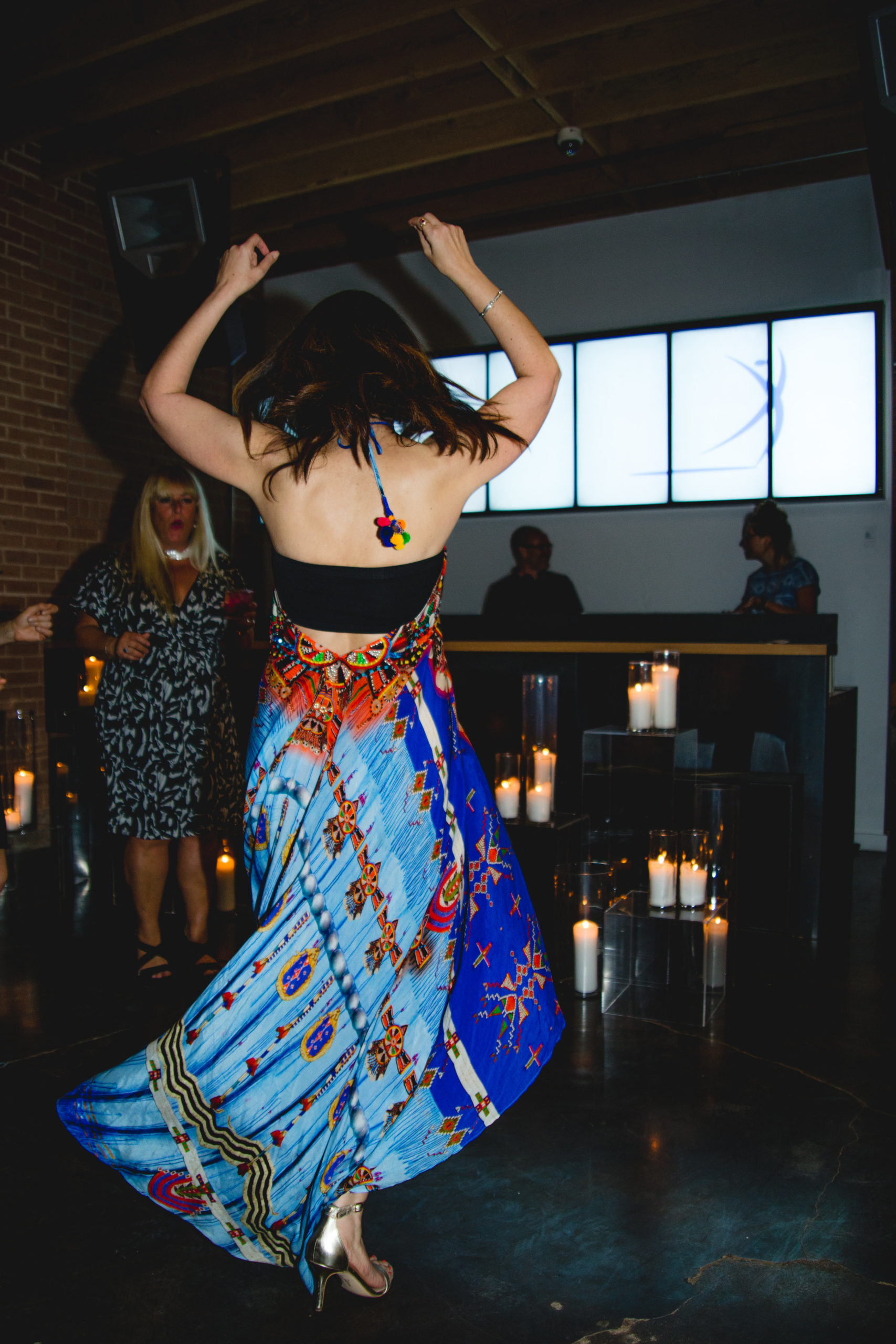 Health, organic, ayurvedic buffet- 15 year celebration (4) A woman dancing