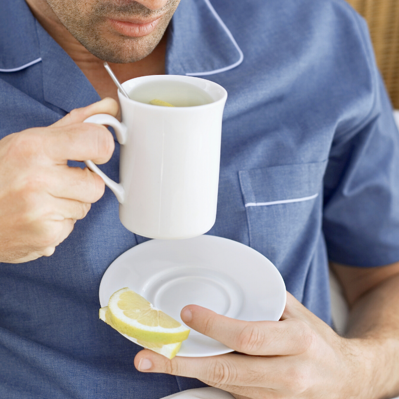 warm tea warm water lemon ginger tea